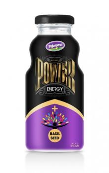 Glass  Bottle  Energy  Drink  Power Energy  Drink  With Basil Seed Flavour