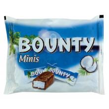 Bounty 57g, Bounty minis 227g, Mars Caramel 45g