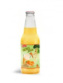 Natural Fruit Juice Soya  Milk  Orange Flavour  Glass   Bottle 
