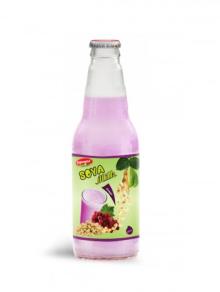 Natural Fruit Juice Soya Milk Grape Flavour Glass Bottle