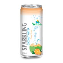  Sparkling  coconut  water  with orange flavor in 250ml can