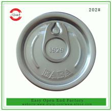 Aluminum easy open 202# easy open end for canned food
