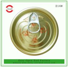 214# tinplate round easy open can ends for canned foods