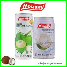 Famous brand houssy canned 240ml  100 %  coconut   water 