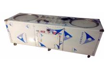 Double Pans and Ten Storage Buckets Fried Ice Cream  Machine  Roll  Machine 