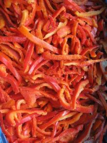 frozen  red   pepper   strips 