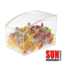 Clear Acrylic Candy Dispenser with Sliding Door