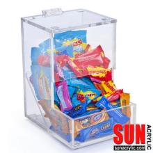 Acrylic  Candy   Dispenser  with Lift-Open Top