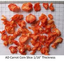 AD carrot coin slice1/16'' thickness