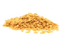 Yellow flax seeds