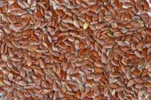 Brown flax seeds