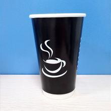 16oz  double   wall  paper cup with lid
