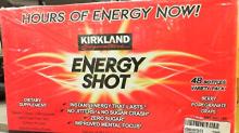 Kirkland Signature Energy Shot  Dietary  Supplement, Variety Pack - 48 count, 2 fl oz bottles