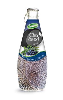 290ml chia seed drink with Bluberry Flavour