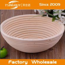 Round coiled banneton brotform baskets with LFGB certification wholesale