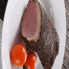 Frozen Skin-on Boneless Smoked Duck Breast Meat with Black Pepper