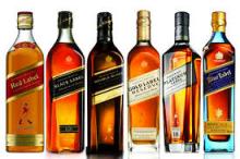 Johnnie Walker Red, Black, Gold, Blue Labels Whisky