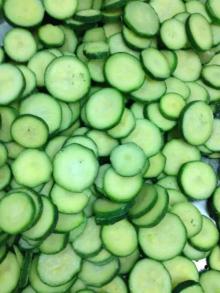 2016 new crop vegetables frozen zucchini, zucchini slice