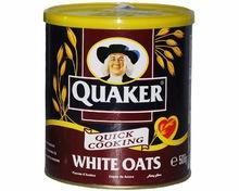 Wholesale Quaker Quick Cooking White Oats 500gr Tin
