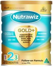 Nutrawiz Gold + Follow-on formula 900g Australian Made premium Baby milk powder
