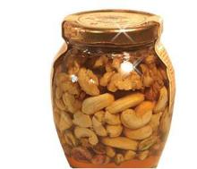 Natural honey mixed with nuts