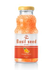 250ml Orange Flavour Basil Seed Drink