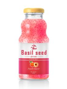 250ml Peach Flavour Basil Seed Drink