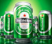 Canned heineken beer