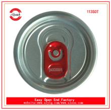 The pull cover seal 113#SOT aluminum easy open end for beverage can packing