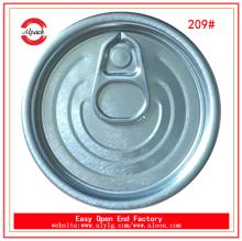 Top sale full open can lid 209#aluminum easy open end for canned mixed congee