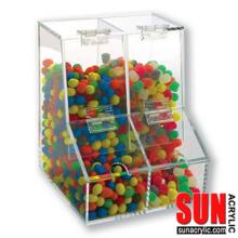 Clear Acrylic Candy Divided Bin Wholesale