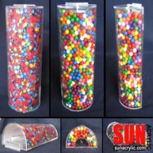 Wall Mount Clear Acrylic Candy Gravity Bin Dispenser Cube Wholesale