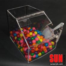 Clear Lucite Candy Display Bin with Scooper