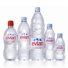 Evian and Perrier Natural Mineral  Water 