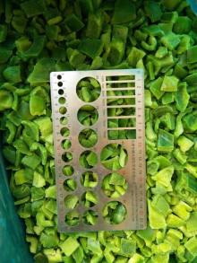 new crop vegetables IQF green Pepper cut, Frozen Sweet Pepper