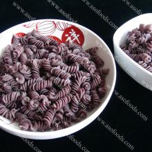organic black rice fusilli pasta with private label