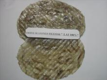 Dried seasoned filefish fillet oval shape