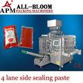 Multi-lane  sauce   sachet  filling and packing machine
