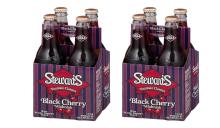 STEWART'S BLACK CHERRY WISHNIAK SODA DRINK IN CANS AND BOTTLES