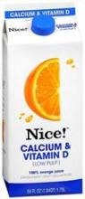 Nice 100% Orange Juice Low Pulp Calcium & Vitamin D