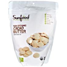 Sunfood, Raw Organic Cacao Butter, 1 lb (454 g)