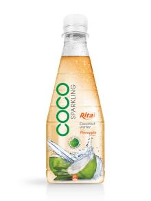 300ml Pet bottle  Pineapple  flavor Sparkling Coconut Water