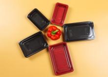 One time use plastic  sushi   tray 