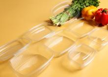 Disposable transparent pet  fruit   tray 