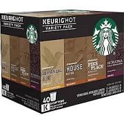 Original Keurig K-Cup Starbucks Coffee Pods, Variety Pack - 40 count, 16.9 oz