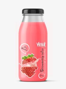 Fruit Juice drink with Strawberry juice 250ml Glass botle