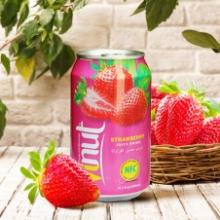 330ml Canned Real Strawberry Juice Drink