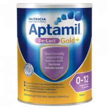 Nutricia Aptamil Gold+ De-Lact Lactose Free Infant Formula 900 g