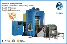 Automatic aluminum foil container production line