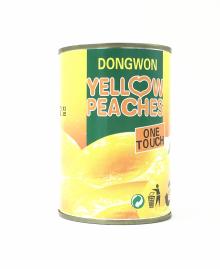Canned peach halves in light syrup